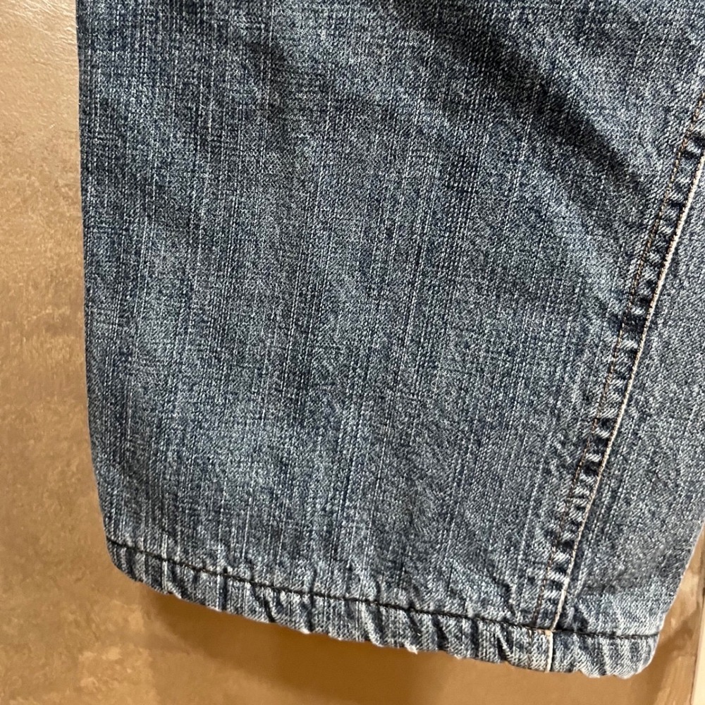 Woolrich Mens Fleece Lined Denim Jeans Medium Wash Straight Leg Blue 33x25.5 - Picture 2 of 11